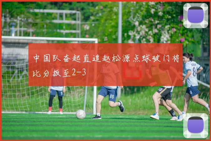 中国队奋起直追赵松源点球破门将比分扳至2-3